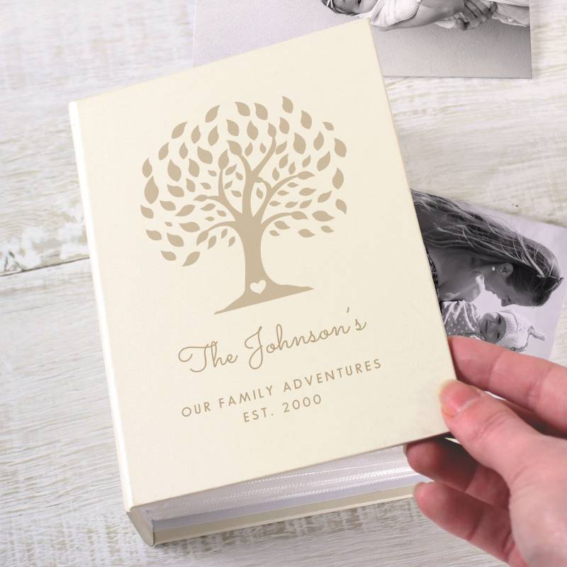 Personalised Family Tree 6x4 Photo Album with Sleeves